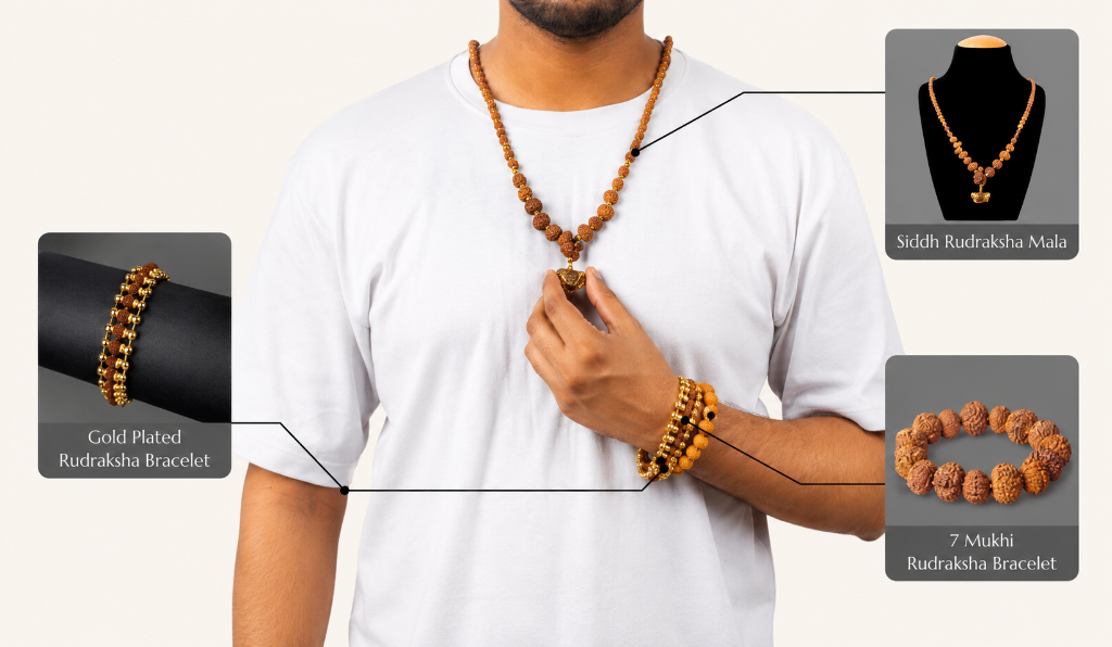 Siddh Rudraksha Mala & Bracelet Collection