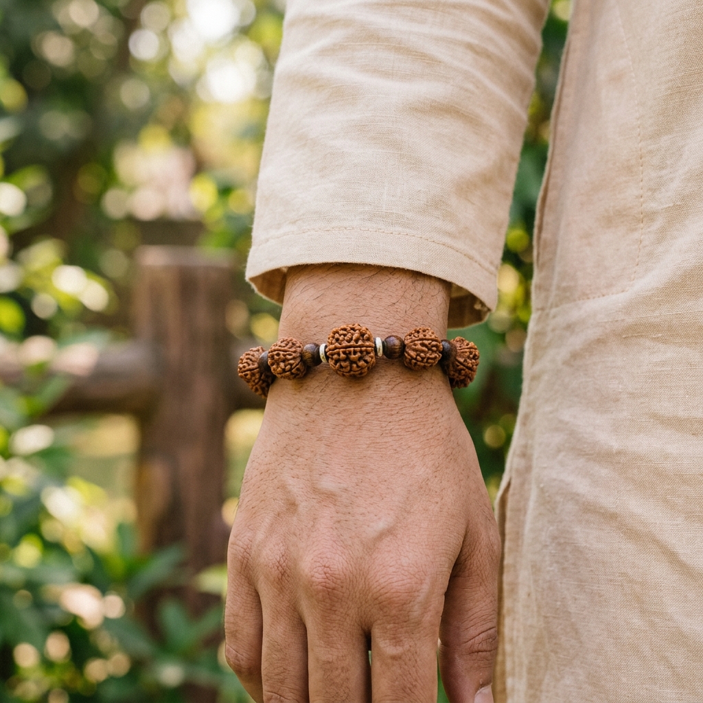 5 Mukhi Rudraksha Bracelet